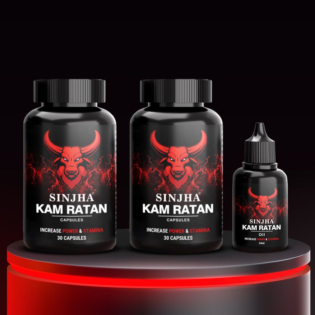 Sinjha Kam-Ratan Capsule & Oil One Month Combo
