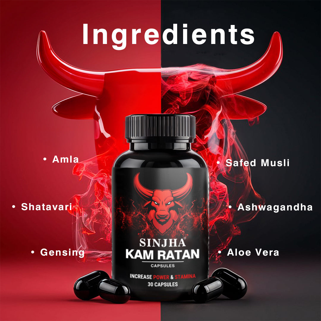 Sinjha Kam-Ratan Capsule & Oil One Month Combo