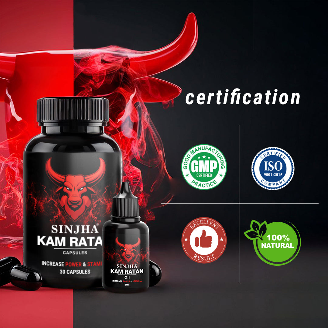 Sinjha Kam-Ratan Capsule & Oil One Month Combo